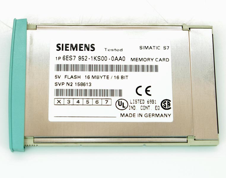 SIMATIC S7, MEMORY CARD FOR S7-400, LONG VERSION, 5V FLASH-EPROM, 16 MBYTES - 6ES7952-1KS00-0AA0