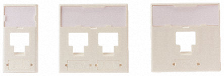 45X45 FACEPLATE 1 PORT KEYSTONE WHITE
