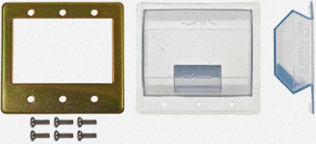 Circuit breaker, panel mount, 8345 series, accessory, CBE splash cover, 3 pole IP65
