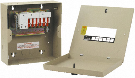 Enclosure, distribution board, metal, Isobar 4c, 15 way, 1 phase