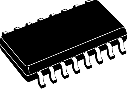 Isolator, digital, bus, quad, 2/2, 110Mbps, SOIC16, IL716T-3E