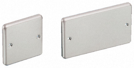 Plate, blanking, Metal Clad Plus, 2 gang