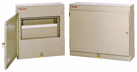 Powerboard, Powerpact 4, 4x3 pole, 13x1 pole, RAL9001, 250A