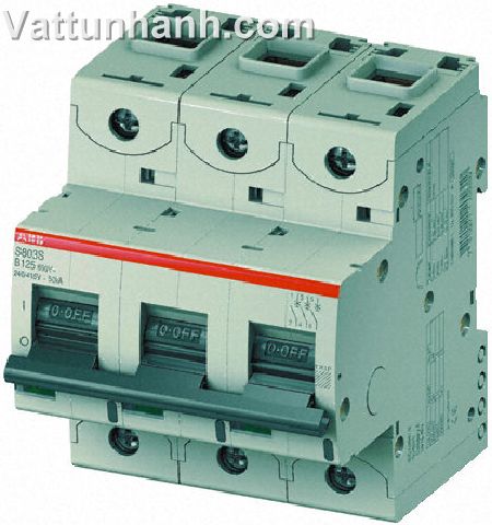 MCB,50kA,Type B characteristic,triple pole,80A,35mm capacity,S800