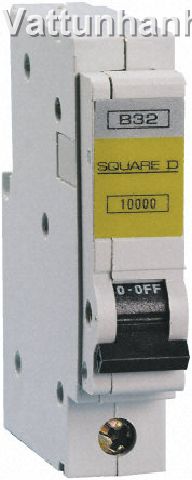 MCB,QO,1 pole,C,10kA,63A operating current