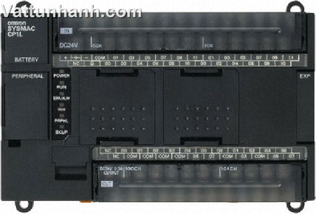 PLC,CPU,24x24Vdc input,16xPNP output,24Vdc supply,CP1L-M40DT1-D