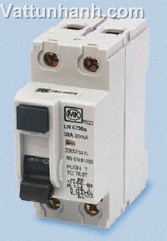 RCD,2P,80A,230Vac,100mA tripping current,2 module wide