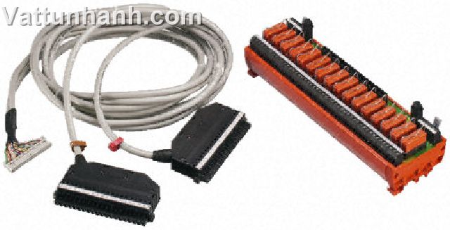Connector, DIN rail, interface, PLC, 32 I/Ps, digital, SLC 500, 3m lead