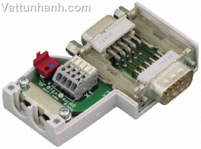 Connector, fieldbus, with D-sub male connector, 9way