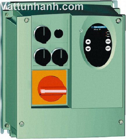 Inverter,enclosed,IP55,Altivar 31,single phase input,switch disconnector,pot,run/stop switch,2.2kW