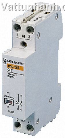 Connector, CT type, 230Vac rating, 25A, 1N/O