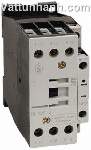 Contactor, DILM9, 3 Pole, 7.5kW, 18A, 24Vdc, 1 Make Contact