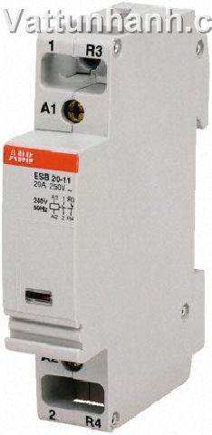 Contactor, installation type, ESB, 2 pole, 20A, 230Vac, 1 n/o+1 n/c