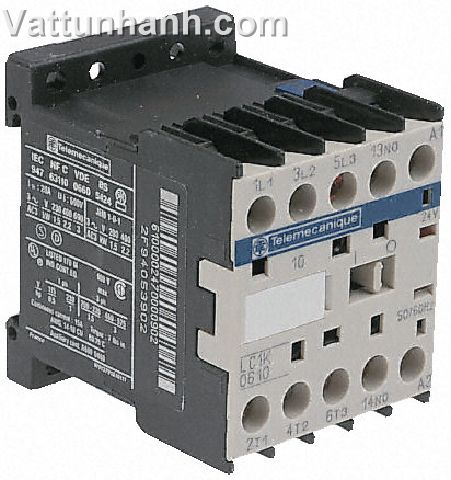 Contactor, mini, 3 pole, k, 4kW, 9A, 24Vdc