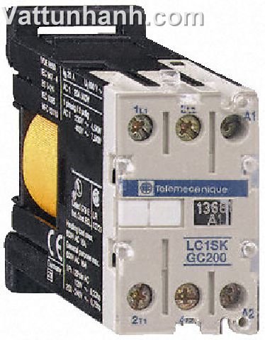 Contactor, motor, modular, 2 pole, DIN rail mount