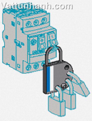 Switchgear, padlockable device for GV2, starter, motor, GV2-V03