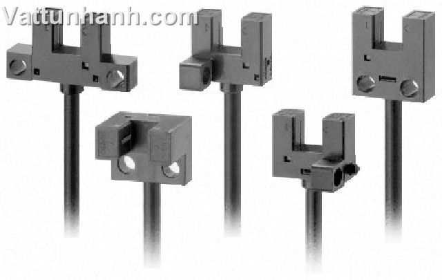 Sensor, photoelectric, slotted, 5mm, pre-wired, GaAs infrared LED, EE-SX910-R, standard