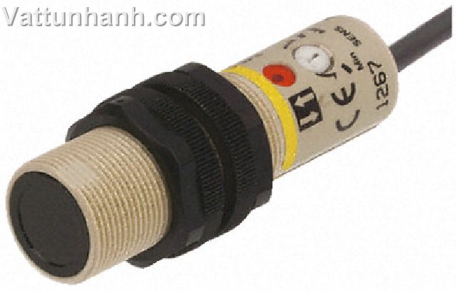 Switch, sensor, photoelectric, short range, M18, diffuse scan, NPN