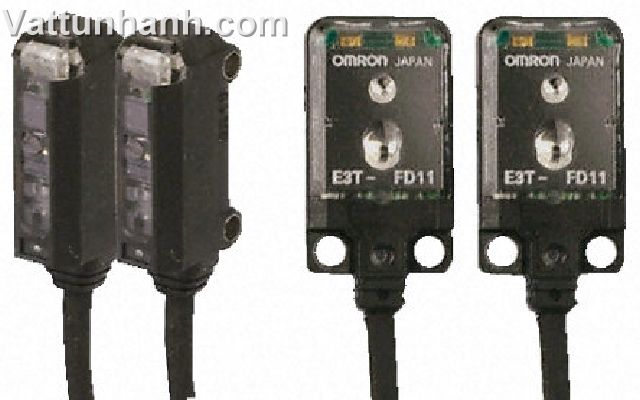 Switch, sensor, photoelectric, thro beam, flat, NPN O/P, Dark-ON, E3T-FT12
