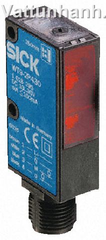 Switch, sensor, proximity, WL9-2P131, prewired, retroreflective, PNP, long range, 4.0m