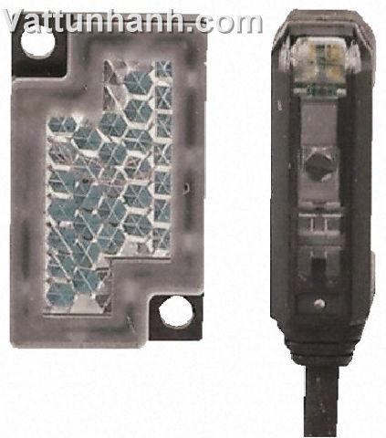 Switch, sensor, optical, side view, 200mm, retroreflective, NPN