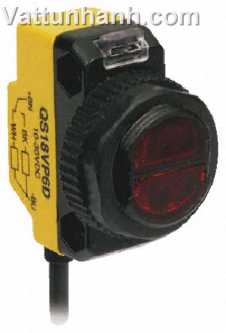 Switch, sensor, photoelectric, diffuse, 10-30Vdc, wide beam, PNP, quick disconnect, 3m