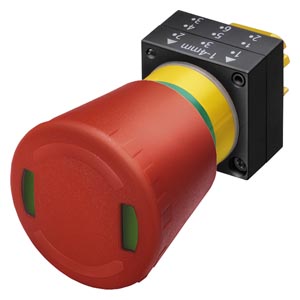 Siemens 22MM PLASTIC ROUND ACTUATOR: EMERGEN.-STOP