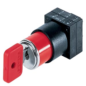 Siemens 22MM PLASTIC ROUND ACTUATOR: OMR KEY-OPER.SWITCH