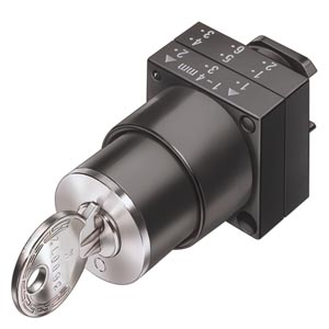 Siemens 22MM PLASTIC ROUND ACTUATOR: IKON KEY-OPER.SWITCH