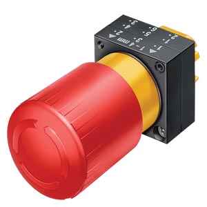 Siemens 22MM PLASTIC ROUND ACTUATOR: EMERG.-STOP