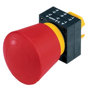 Siemens 22MM PLASTIC ROUND ACTUATOR: EMERGEN.-STOP