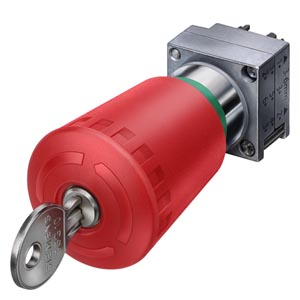Siemens 22MM METAL ROUND ACTUATOR: EMERGEN.-STOP