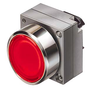 Siemens 22MM METAL ROUND ACTUATOR: ILLUM. MUSHROOM
