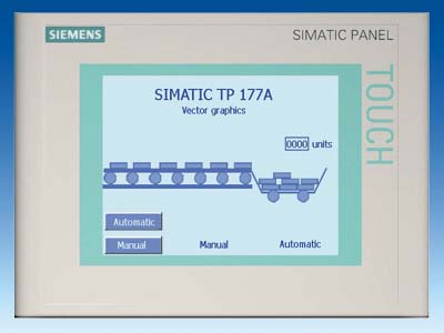 SIMATIC TOUCH PANEL TP 177A 5, 7", BLUE MODE STN-DISPLAY - 6AV6642-0AA11-0AX1